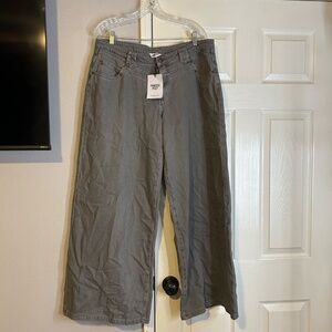 baggy lowrise grey jeans